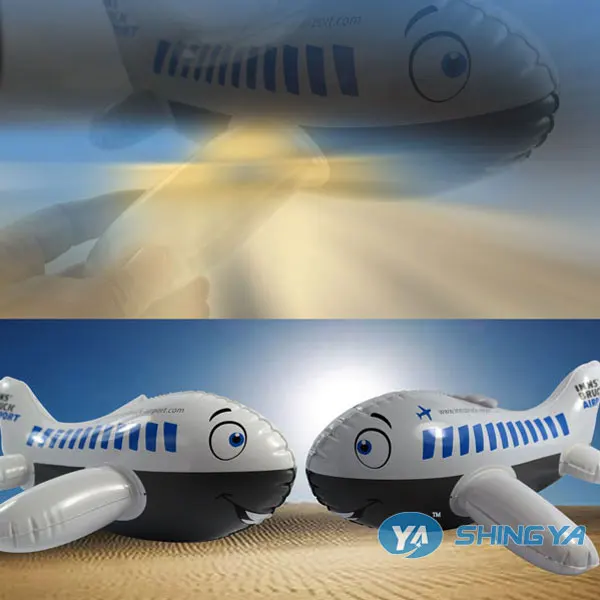 wholesale eco friendly promotional inflatable toys PVC plane
