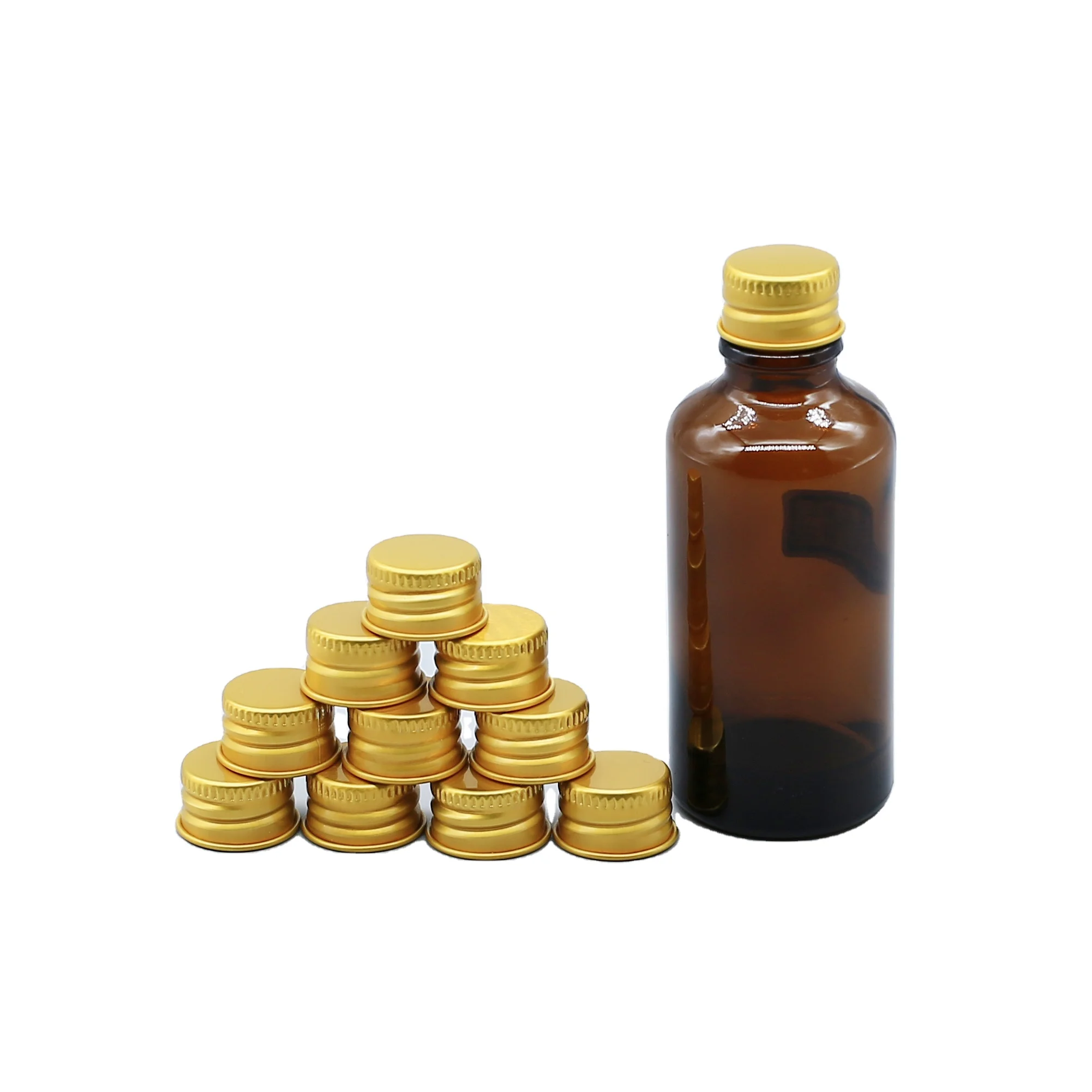 Custom 28mm Aluminum glass bottle screw cap high-quality threaded aluminum cap