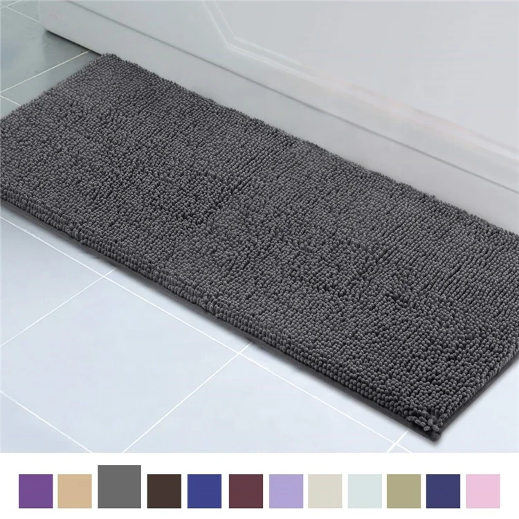 Wholesale Good Water-absorbing Ground Rugs Toliet Chenille Bathroom Rug Mat