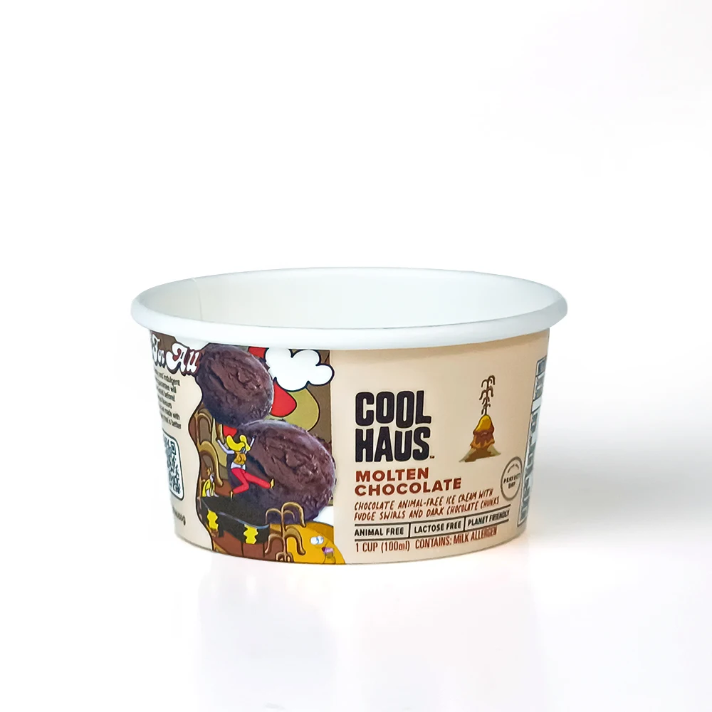 3 4 6 8 12 16 oz 120 150ml customized ice cream bowl ice cream cup packaging with lid small ice cream cup