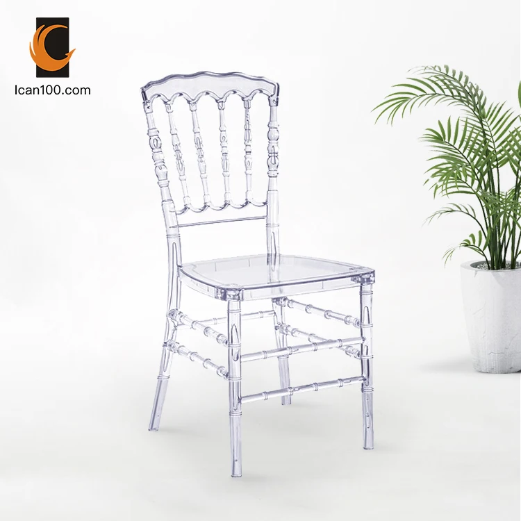 Fashion Luxury Leisure Style Plastic Chair Wedding Chivari Event Clear Chairs