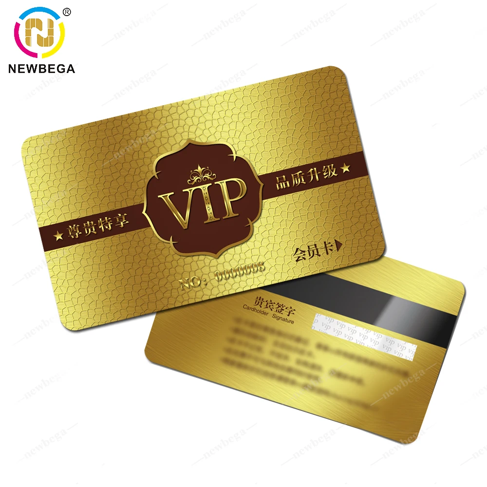 Пользовательские cr80 Размер визитная карточка VIP членская с тисненым номером