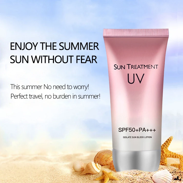 Натуральный отбеливающий солнцезащитный крем против UVA/UVB SPF 50