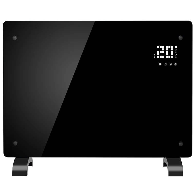 С Wi-Fi 2000 Вт Электрический конвекционный обогреватель стеклянная панель инфракрасная обогрева