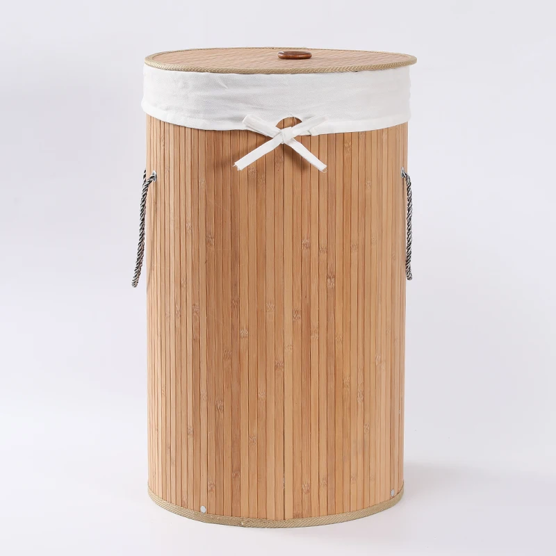Handle Portable round   rattan Bamboo  basket bamboo  rattan rectangle wholesale