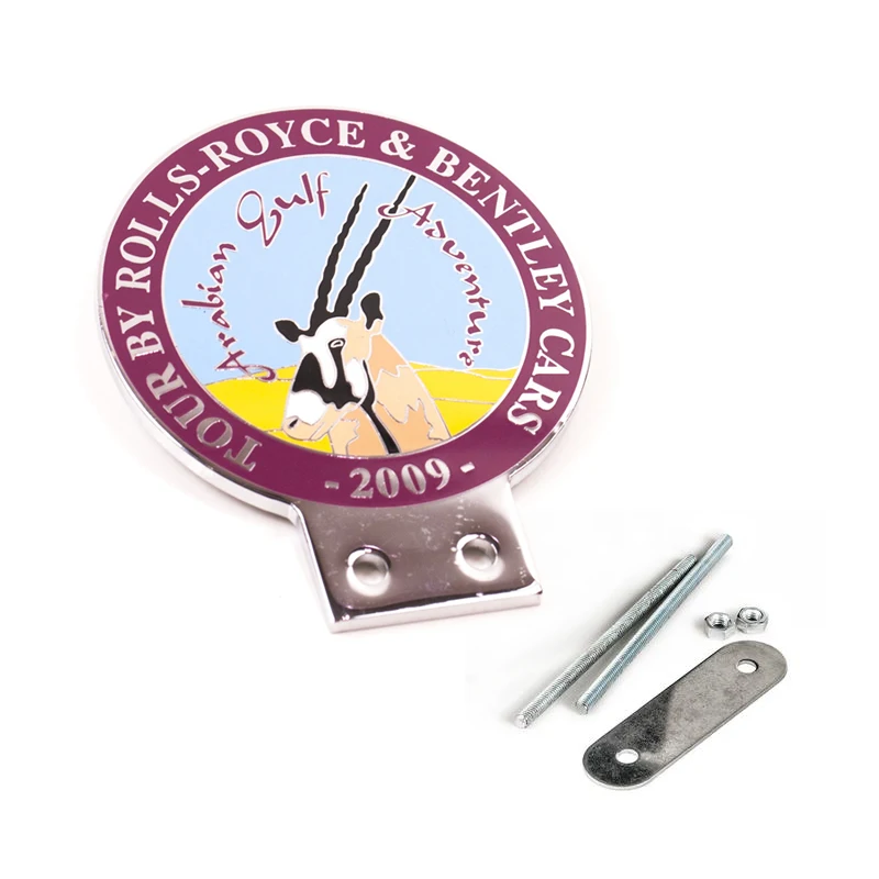 China Zinc Alloy Metal Auto UK Grille Car Plaques Badges use and Chrome Material Stickers Badge Emblems