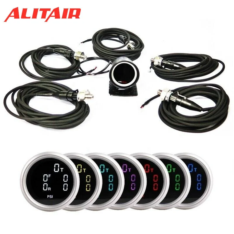 5 Display 52mm Air Pressure Gauge air suspension Air ride digital gauge for Car Truck