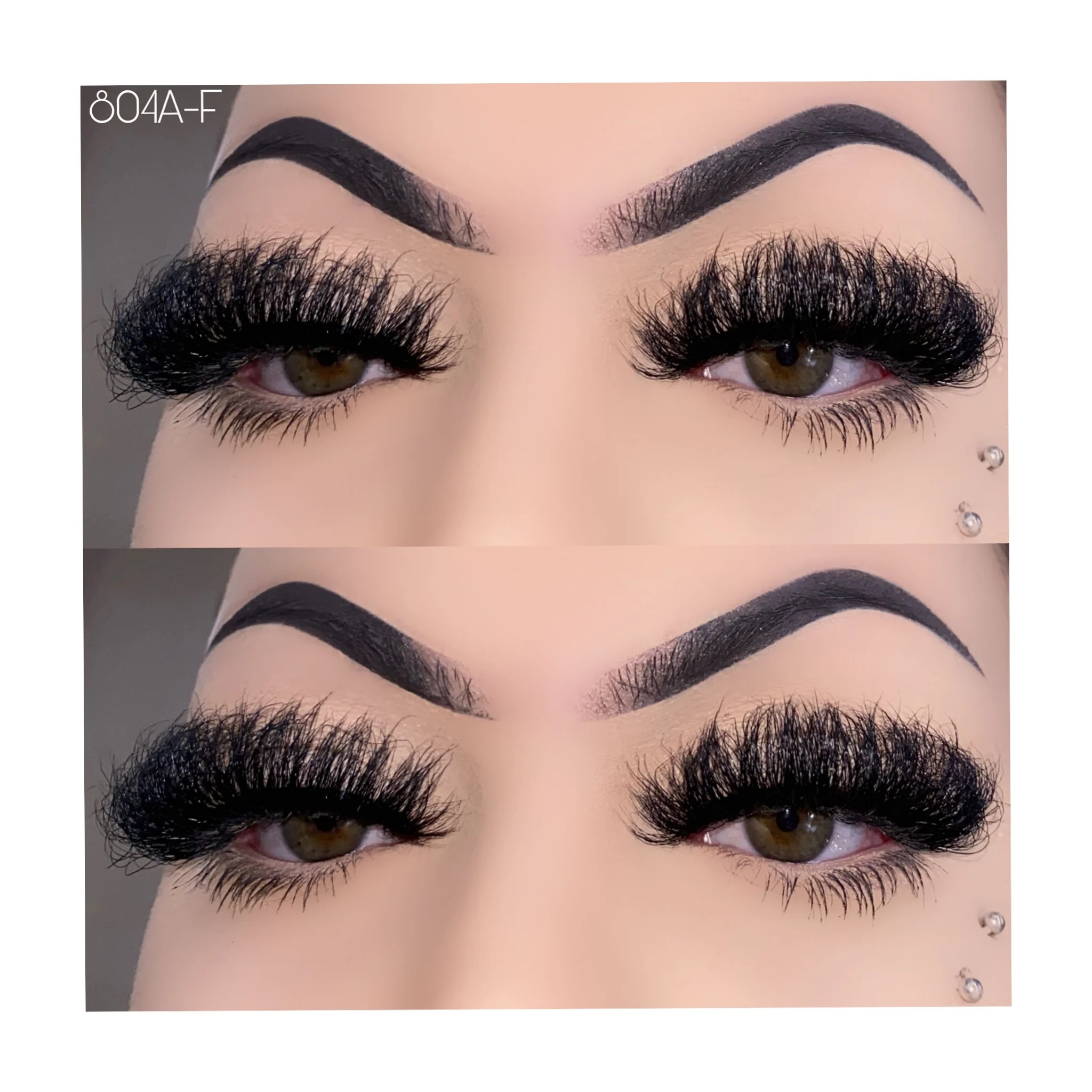 WHOLESALE 8D fluffy 25mm real mink lashes 8d wispy mink eyelashes