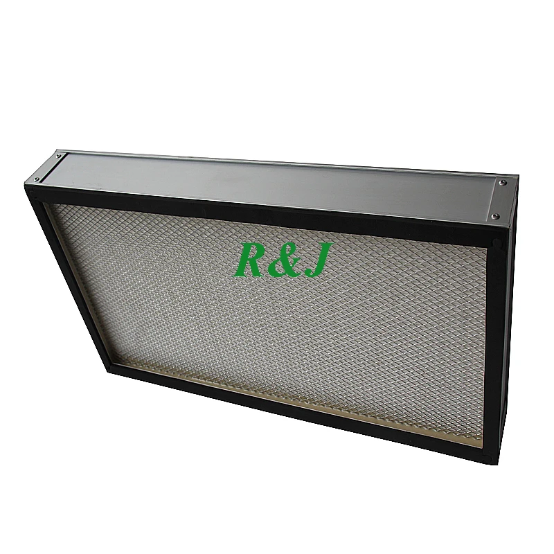 Galvanized frame air panel hepa filter H13