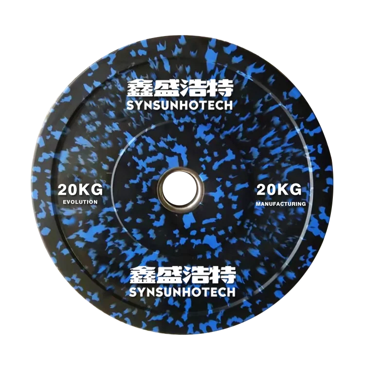 Gym Equipment Bumper colored Weight Lifting Plates Bodybuilding Gym Barbell Weight Plates Fleck Bumper Plates