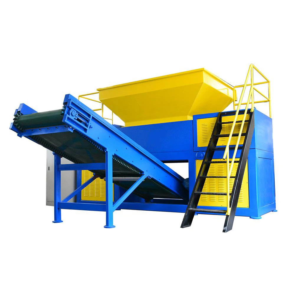 Heavy truck scrap tire shredder