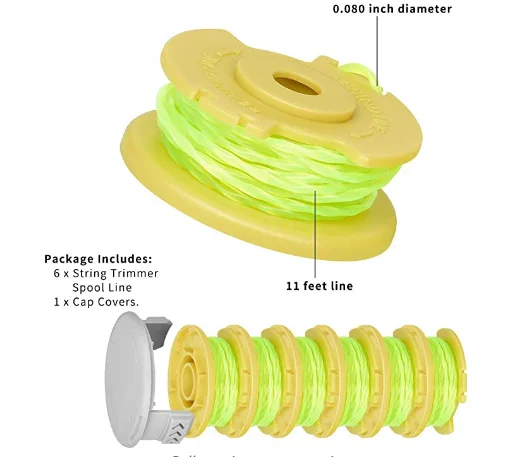 Ryobi One PLUS+ AC80RL3 OEM .080 Inch Twisted Line and Spool Replacement for Ryobi 18v, 24v, and 40v Cordless Trimmers
