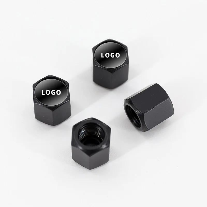Auto Wheel Tyre Dust Stems Cover with Logo Emblem Waterproof Dust-Proof Universal fit for Car, SUV, Truck, Motorcycle