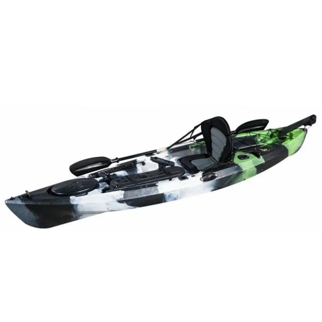 New Design 10ft Sit On Top Rotomolded Fishing Kayak With Rudder System Clear All-purpose Kayak