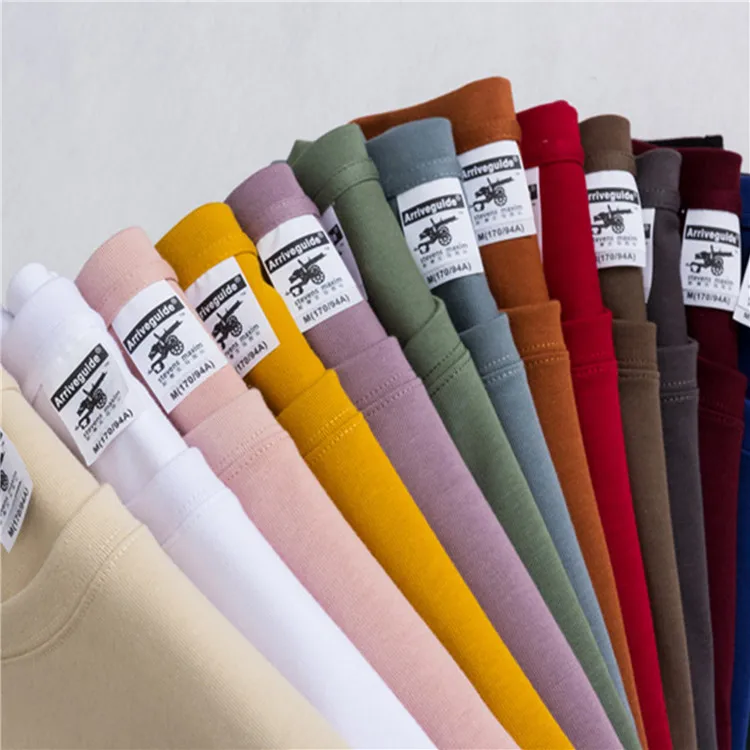 100% хлопок 280gsm 12 видов цветов унисекс для мужчин и женщин; Адаптируемые под требования заказчика 280 gsm свободная повседневная мужская футболка футболки с рисунками из мультфильмов футболки