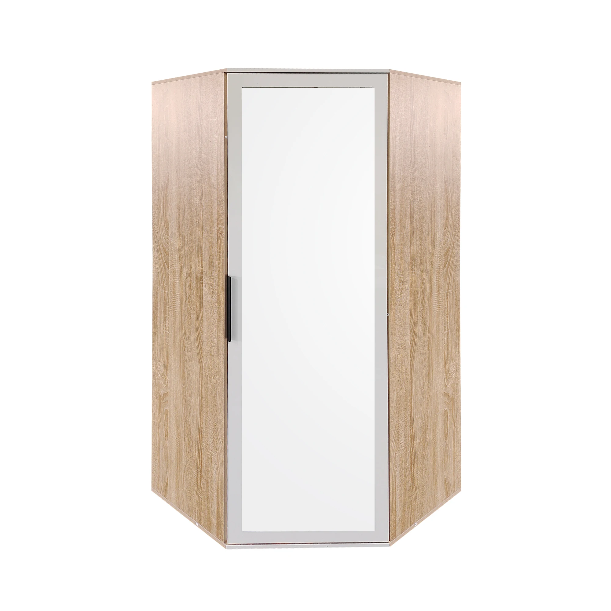 Singapore Fiber 3-Door Interior Sliding Closet Glass Wardrobe with Mirror for Bedroom Design Furniture Overlay Unique Style