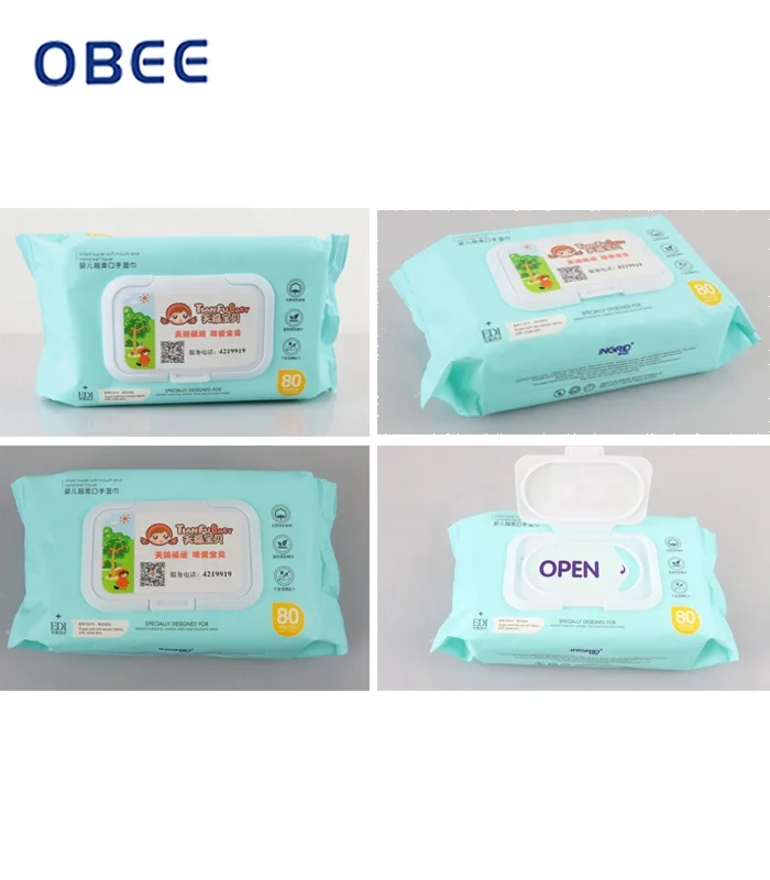 
80 sheets Non-woven organic personal care wet wipes for houseplants 