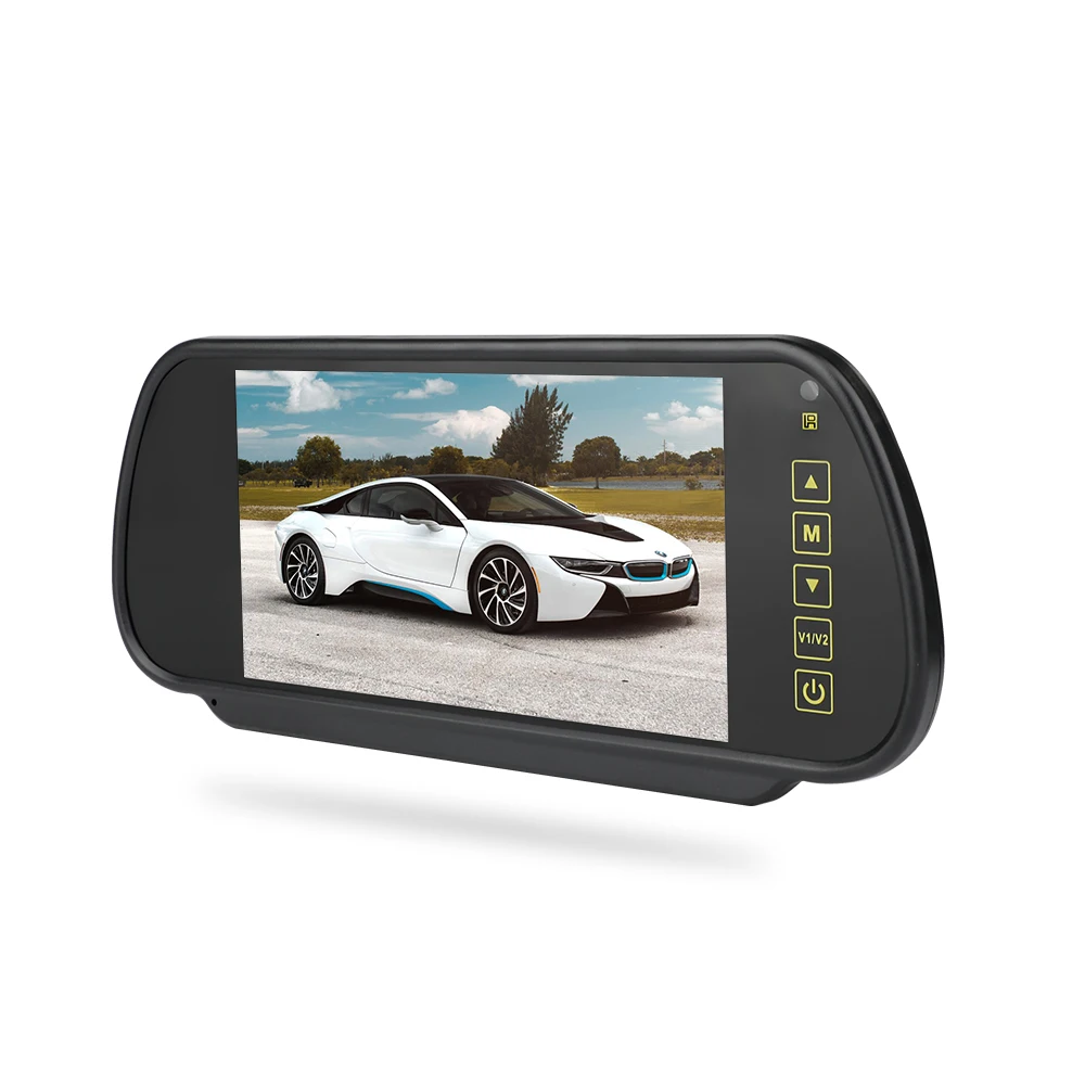 HD display LCD display car 7-inch rearview mirror reversing image rearview camera parking assist