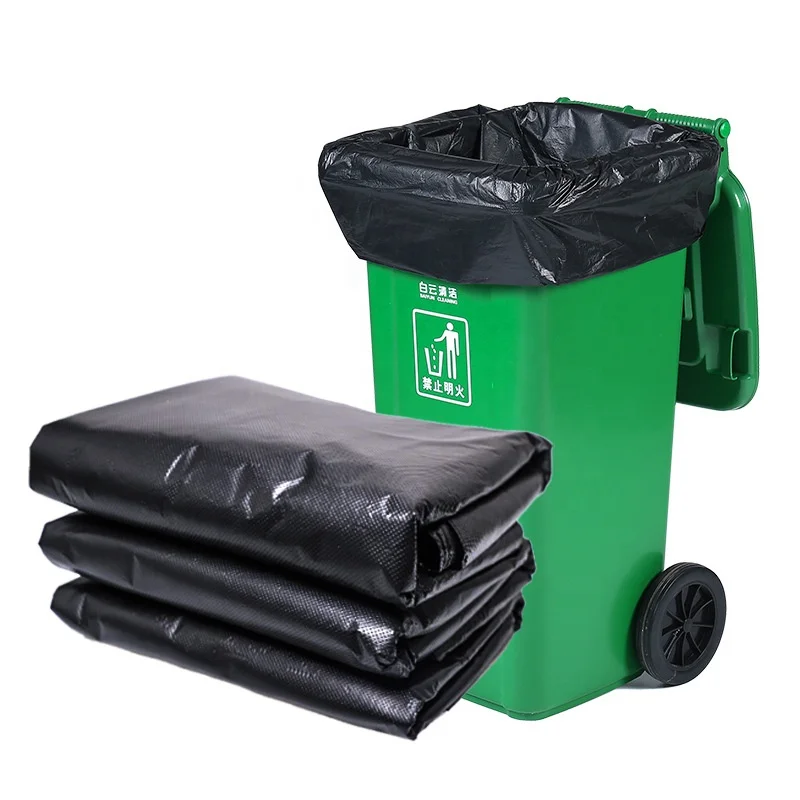 100% biodegradable large trash  presto oxo-biodegradable garbage bag construction rubbish bin heavy duty bags