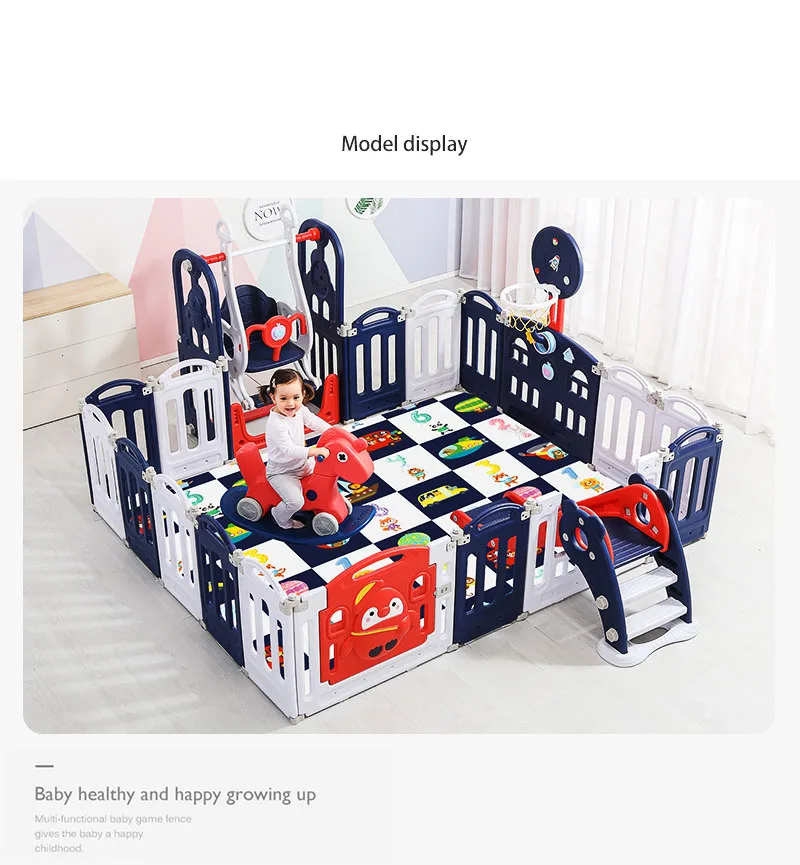 Baby Playpen for Babies and Toddlers Portable Play Yard for Children Foldable Crawling Fences Large Activity Area