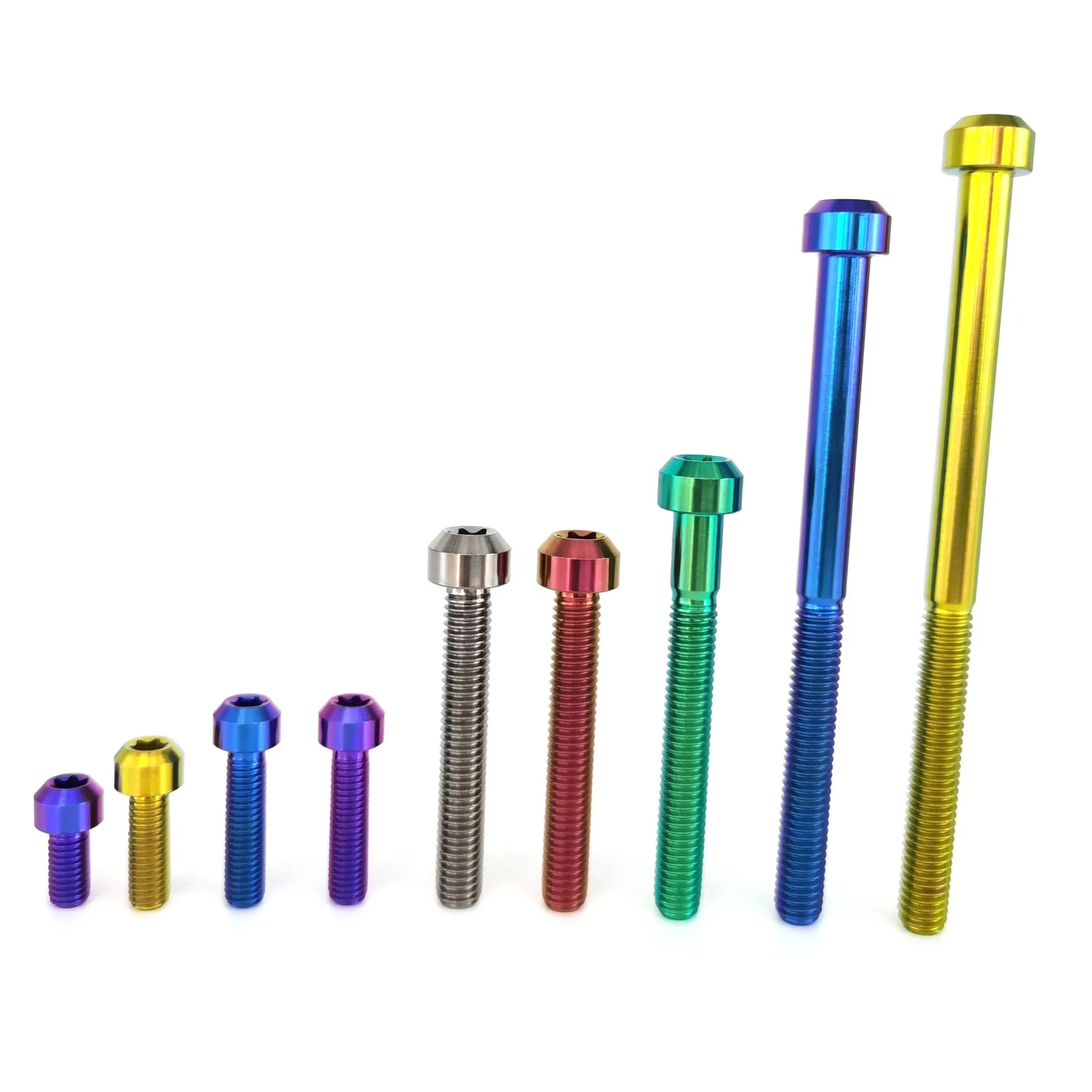 TITST Titanium Bolt M6X55/60/70/75/80/85/90mm High Performance Titanium Bolts  Torx Head BOLTS