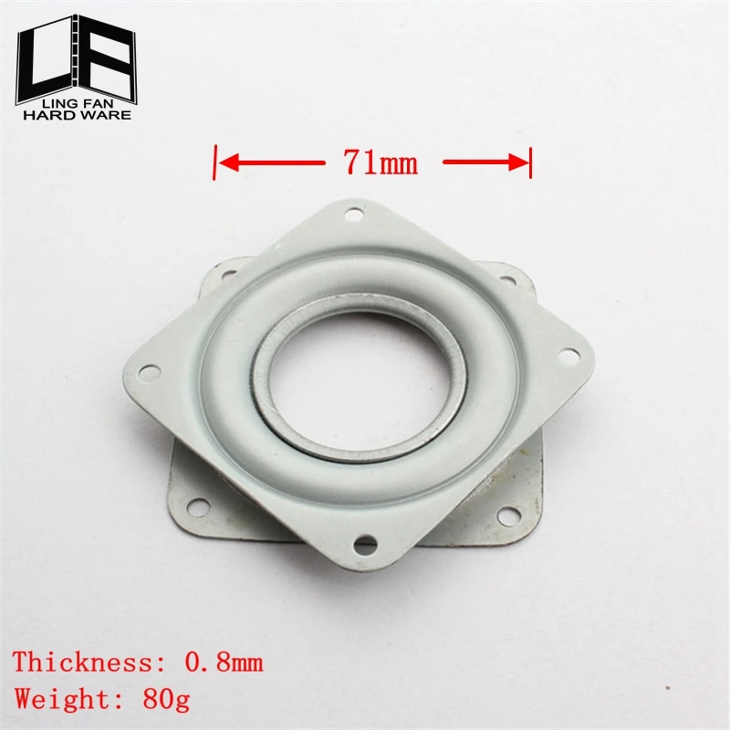 3 inch Square Rotating Swivel Plate Metal  Bearing Turntable Lazy Susan