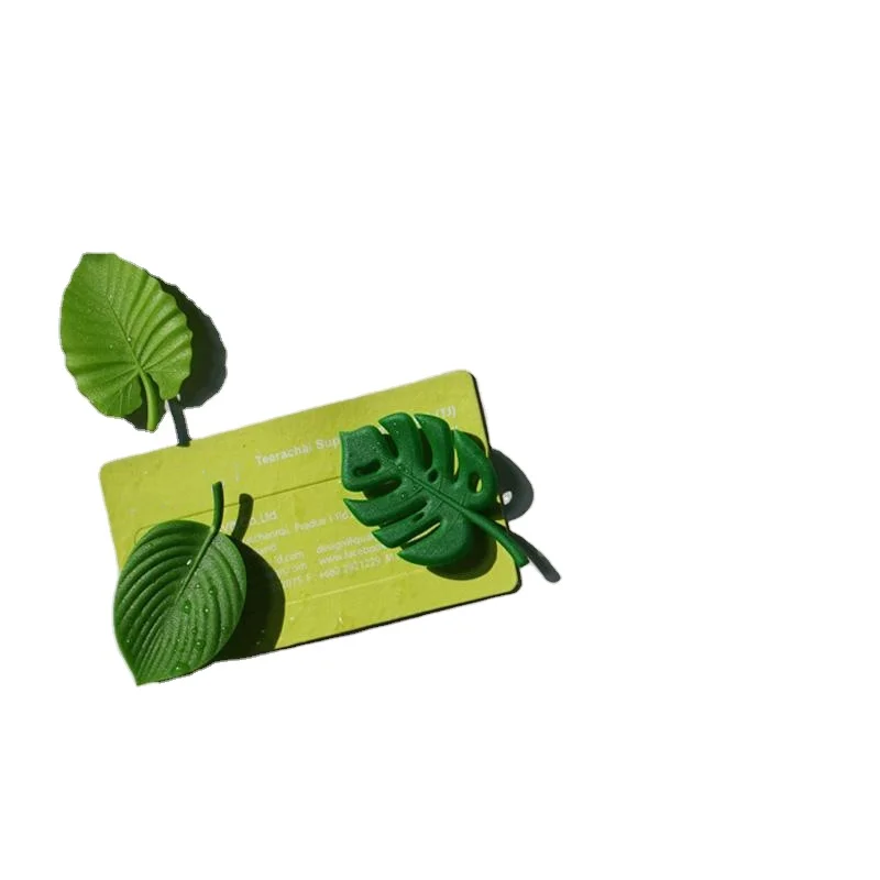 Refrigerator Magnet Green Turtle Leaf Modelling Message Board Magnets 4pcs For Home Furnishing Kitchen Refrigerator Decorate