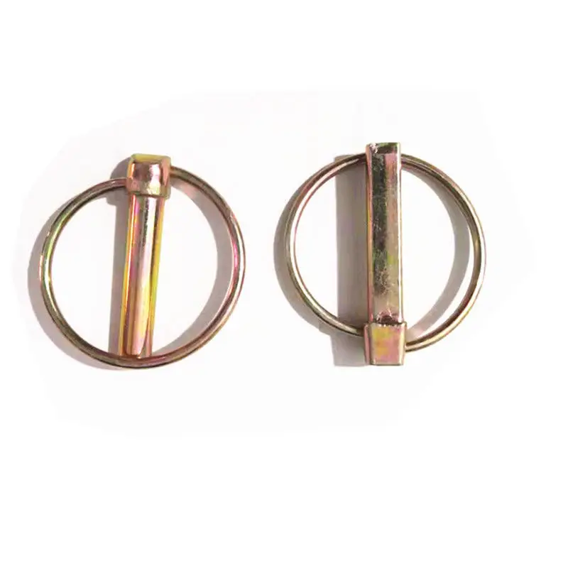 Din11023 4mm 6mm 8mm 10mm Yellow Zinc Plated Linch High Quality Safety Lock Pin Product manufacture in China