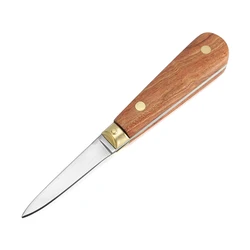 Premium Stainless Steel Wood Handle Seafood Tools Shucking Knife