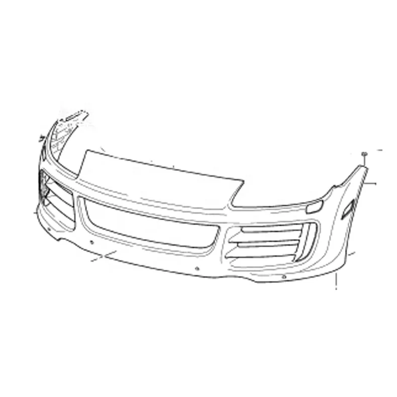 car body kits front bumper for CAYENNE TURBO 2011 parts 95550531114G2X