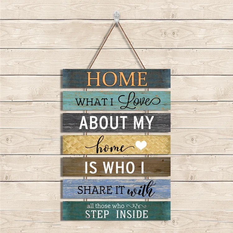 
poster picture frame mdf wood sign wall hanging wooden plaque for home decoration 