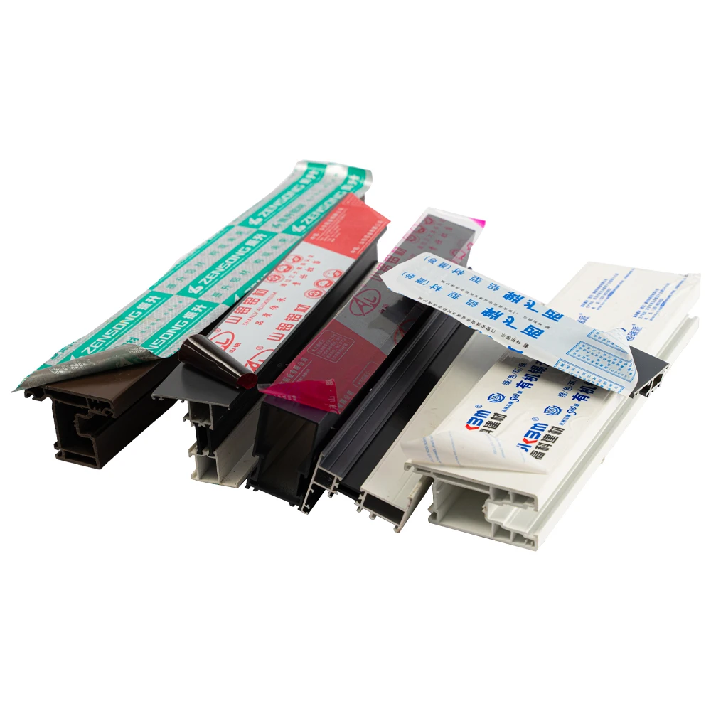 China Supply Black and white Acrylic Glue Customized Printing PE Adhesion Protective Film For Aluminum Extrusive Profile