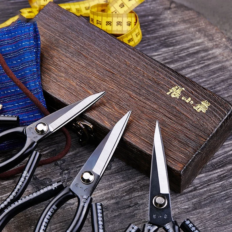 Hot Sale Home Cutting Scissors Multifunctional Powerful Tailor Leather Scissors with Black Coated Rubber Handle