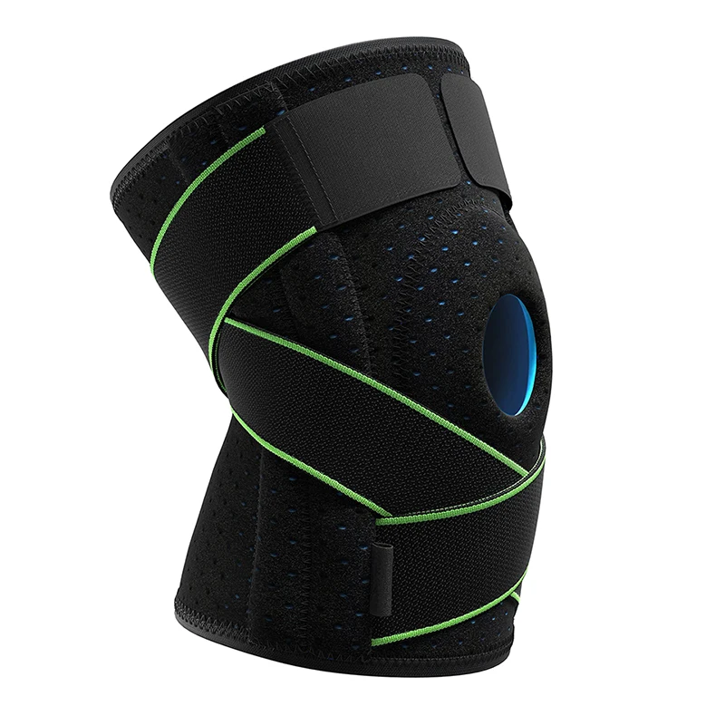 Adjustable Knee Support Brace with Side Stabilizers for Meniscus Tear Pain ACL Knee Protector Pad Orthopedic Knee Pads