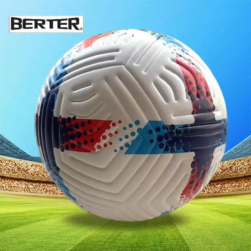 Heat-Fitted Non-Slip Wear-Resistant Training Match Soccer Ball Size 5 Adult Children Primary  and Secondary School Students