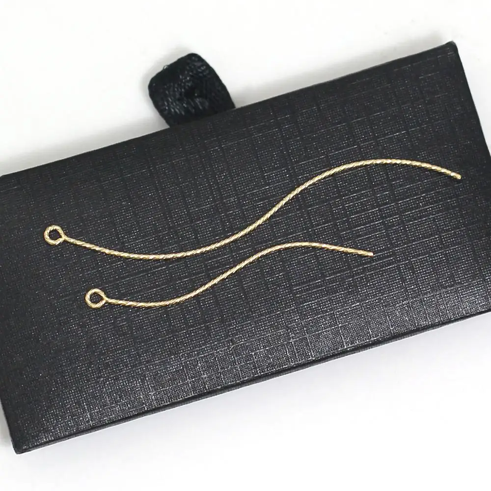 Beadsnice  Gold Filled Eyepins Eye Pins Headpins for Beading Pendant Bail Bulk Jewelry Supplies ID39929