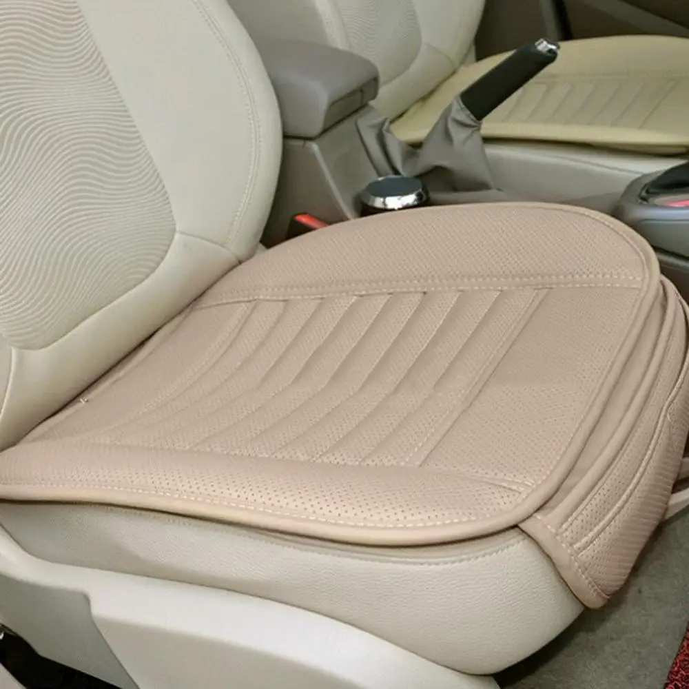 
Universal Auto Chair Cushion Mat Breathable PU Leather Pad Car Front Rear Back Seat Covers Car Seat Cushion Protector 4 Colors 