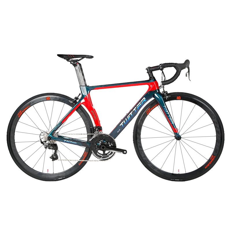 Twitter 700c велосипед из углеродного волокна 105 R7000-22 скорости aero racing t800 карбоновый шоссейный