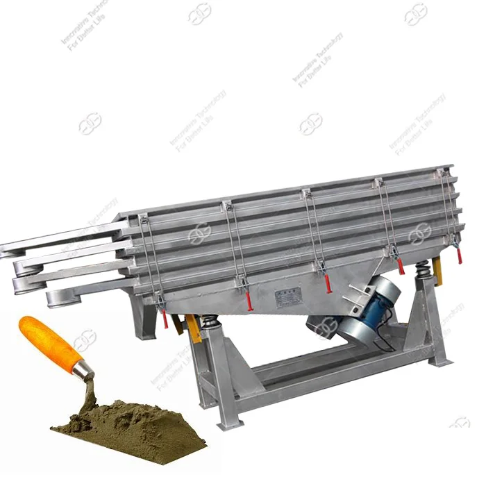 0.15Kw Horizontal Vibrating Sieve Vermicompost Sieving Machine For Malaysia