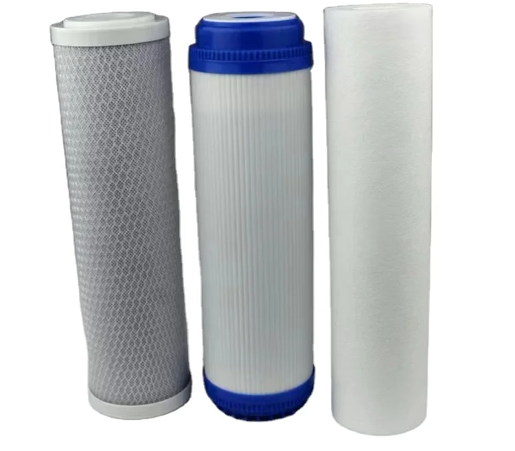 3-Stage Pre-Purifier Water Cartridge for Home Use PP+CTO+UDF under Sink Water Treatment Appliances