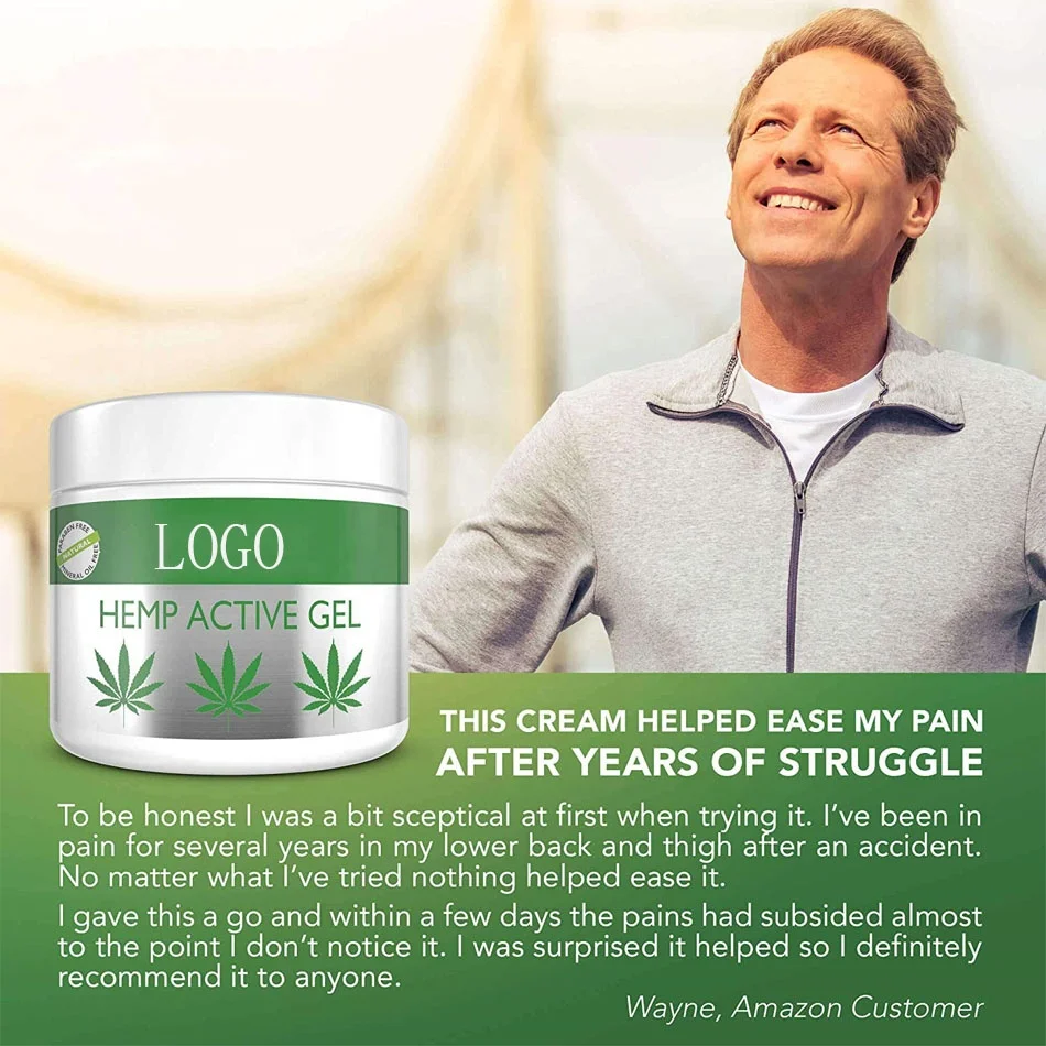 
Factory high quality Prue Natural Organic hemp extract plant hemp cream natural hemp face cream 