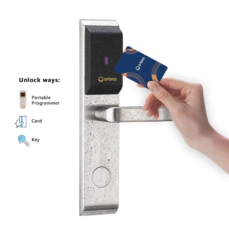 Orbita stainless steel waterproof UL certified RFID key card hotel electronic door lock