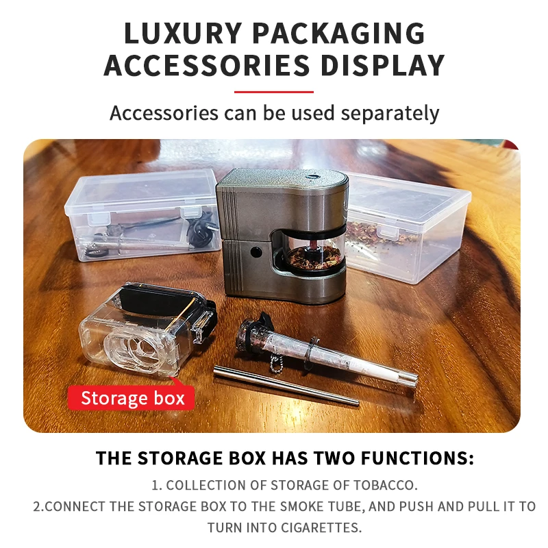 LC New Automatic Mini Electric Herb Grinder Set USB Rechargeable Portable Spice Grinder Automatic Rolling Machine