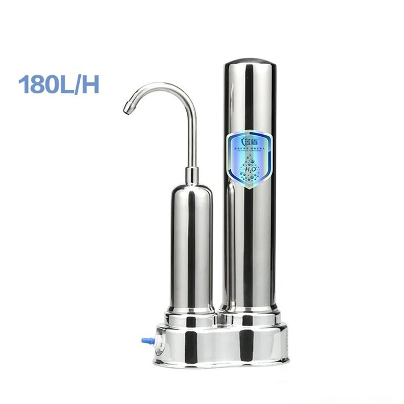 2 stage 304 stainless steel carbon counter top water purifier