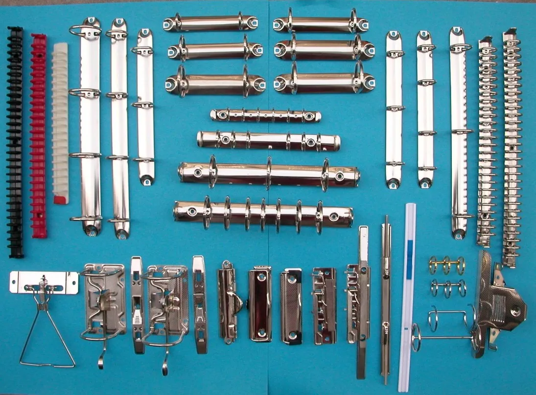 China Guangzhou factory supply pull open hot sell Notebook file folders metal clip 3 ring binder mechanism