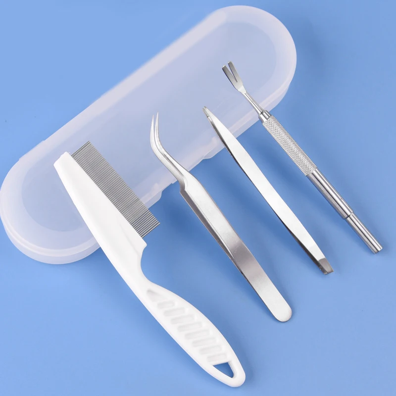 Tick Tweezers Remover Tweezers Flea/Lice/Tick Removal Tool Kit For All Pets Dogs And Cats