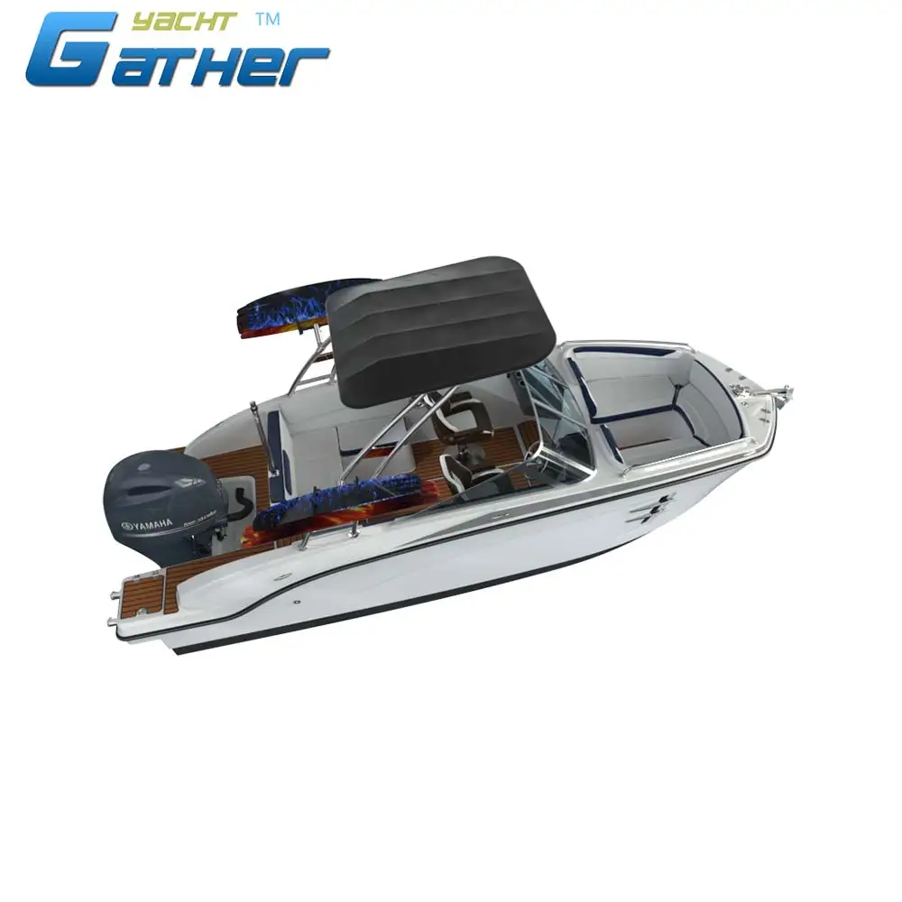 Gather Yacht oem made 19ft fiberglass sport boat for the client in New Zealand