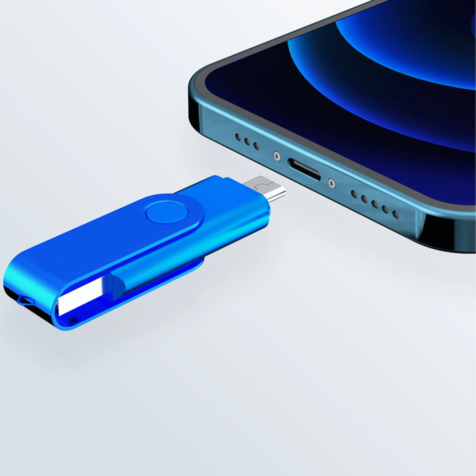 Type C 2 in 1  Usb Flash Drive OEM/ODM USB 2.0 1G 2G 4G 8G 16G For Cell Phones