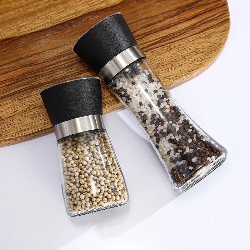 Onsin Quality Salt and Pepper grinder set, Easy to Use and Adjustable Pepper Mill Set, Stainless Steel Spice Grinder