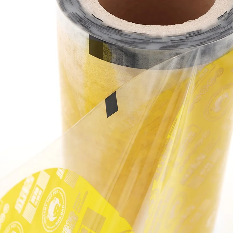 Custom Print Plastic Film Laminated Heat Seal Flexible Food Packaging Material Clear Roll Film Food Grade Packaging